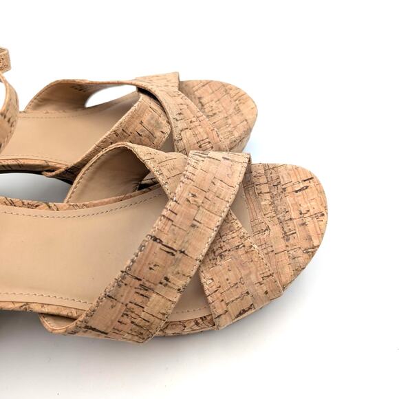 Kenneth Cole Reaction Reeva Platform Heel Sandal Women's Cork Size US9 EU40 - Picture 9 of 12
